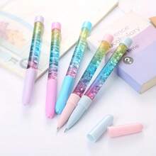 20 Pieces Of Flowing Sand Pen, Fairy Wand Gel Pen, Fresh And Cute Creative Ins Girlish Heart Fairy Pen, Magic Colorful Signature Pen School Supplies, Back To School