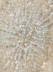 New Stylish Women Beaded Sexy White Evening Gown,Party Dress,Formal,Wedding Guest