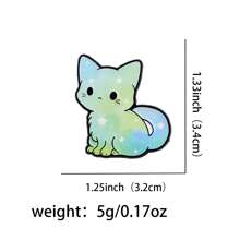 Süße Katze Emaille Anstecknadel Anstecker Abzeichen an Rucksack Damen Brosche Kleidung Geschenk Schmuck Mode Accessoires