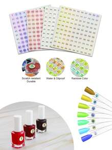 160/216/320 Colors Marbling Nail Display Book Nail Polish Books With Fake Nails Tips False Nails Styles Showing Book Nails Tool,1pc Nail Display Book * False Nail * Number Stickers/SetChristmas