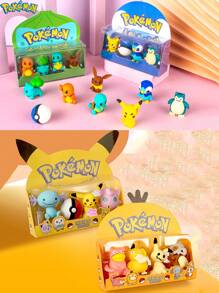 pokemon 4pcs Pokemon, Eraser Ornaments Set, Birthday Gift Toys, Handmade Set, Is An Ideal Gift For Enjoyment, Parties And Collectors, Suitable For Birthday Party Decoration. Features: Can Be Used As An Ideal Gift Cartoon, A Must-Have In Summer, Suitable For Summer Parties, Birthday Parties, Christmas, Halloween, Thanksgiving Parties To Give Or Use