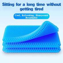 SelectSoma 凝胶坐垫，缓解长时间坐着的压力，适用于背痛、坐骨神经痛、尾骨痛 - 轮椅、汽车和卡车座椅、办公椅垫 - 蛋形坐垫 - 彩色 - 查看 1
