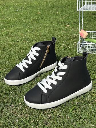 1 Paio di Scarpe Sportive Comode con Chiusura a Lacci e Lampo