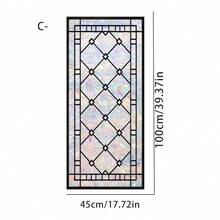 1/4 Piece Rainbow Prism Window Film, PVC Refraction Decal For Glass Surface - Reusable, No Adhesive, Double-Sided Rainbow Sun Catcher, Suitable For Home And Office Decoration, Smooth Surface, Rectangular - Multicolor - View 11
