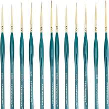Transon Detail Thin Paint Brush Set 6pcs For Model Minature Craft And Art Painting Green - 6 Pcs - View 1