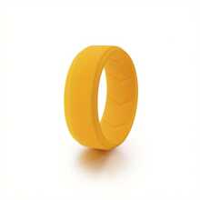 8 Pack Men's Silicone Rings Men Rubber Wedding Band Ring Fit Size 7-15 , 8mm Wide, 2mm Thick