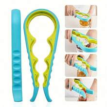Four In One Anti Slip Bottle Opener, Suitable For Long Nails, Beautiful Women, Easy To Grip Bottle Opener Handle, Comfortable And Durable Plastic Kitchen Tool, Easy To Open Lid Design, Sturdy Structure - 藍色 - 查看 4