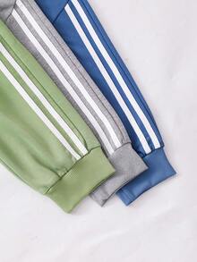 3pcs/Set Boys Casual Fashionable Versatile Pants, Autumn/Winter - Multicolor - View 4