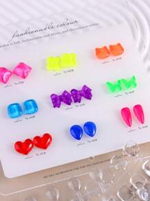 Nail Polish Swatch Dots Round Nail Color Swatches Clear Transparent Nail Polish Display Nail Sample Swatches With Adhesive Sticker For Gel Polish Nail Swatch Book