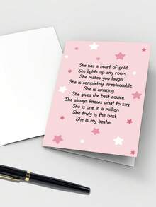 1 张可爱闺蜜生日贺卡、送给闺蜜的诗歌生日贺卡、送给女士的闺蜜生日贺卡、送给闺蜜、闺蜜、灵魂伴侣的友谊贺卡 - 彩色 - 查看 4