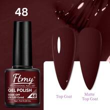 FTMY 2025 Fashion  46pcs Gel Nail Polish Set Big  Comfortable Shiny Dustproof Sunproof Lasting No Peel 42 Colors With Snow Base Top Matte Glitter Coats For LED Lamp Perfect Gift For Girlfriend Mom Or Daughter - 彩色 - 查看 10