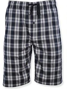 Mens 2 Pack Cotton Sleep Short,5 Inseam, Comfortable And Breathable, Assorted Colors - Black/Black - View 3