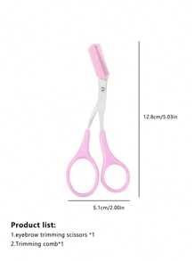 1pc Eyebrow Trimmer, Stainless Steel Eyebrow Hair Remover Groomer For Women & Men, Beauty Makeup Tool,Makeup,Cheap,Room Decor,Vanity,Travel,Bedroom,Makeup Accessories