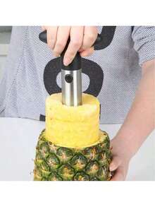 1 Pcs High-Value Stainless Steel Pineapple Corer And Slicer, Two-In-One Peeler And Corer, Kitchen Accessories/Must-Have For Holiday Party Fruit Dishes - 銀色 - 查看 5