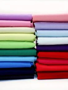 1pc Solid Color High Gram Weight Polyester Fabric, For Quilting, Sewing, DIY Crafts, Scrapbooking, Handmade Projects, Sewing Fabric - Multicolor - View 1