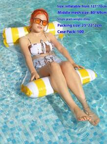 1 件 2025 新款充气靠背浮床水上乐园躺椅，PVC 可折叠户外成人水上躺椅现货，圣诞礼物 - 节日礼物 - 完美礼物 - 礼物