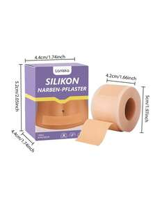 1 Caja de Parches Reutilizables para Cubrir Tatuajes, Tono Natural de Piel, Duraderos y que no se Pelan Fácilmente - Marrón - Ver 3