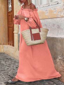 Vestido elegante para mujer de moda holgado y cómodo para vacaciones, estilo Europa y Estados Unidos, nuevo para 2025