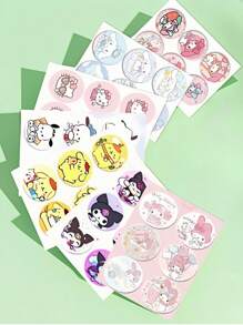 Sanrio 36 Stücke Sommer Mückenabwehr Aufkleber, personalisierte Kinder Aufklebern, Sanrio Aufkleber für Kinder, Kuromi Kinder Outdoor Aufkleber Aufkleber