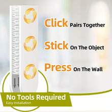 24-Pack Large Picture Hanging Strips - No-Tool Damage-Free Wall Hooks, Strong Adhesive White Tape For Home & Office Decor, Easy Installation On Smooth Surfaces, Toolfree Hanging | Refined Design | Noresidue Left, Hanging Photo Display - White - View 7