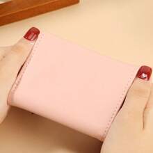 1pc Women Short Wallet, Large Capacity, Fashion Multi-Card Slot And Coin Pocket, Tri-Fold Coin Purse, ID & Credit Card Holder, Functional Cardholder, Women's Clutch Purse, Suitable For Daily Use, School Opening Gift, Back To School Gift, Graduation Gift, Birthday Gift, Women Gift