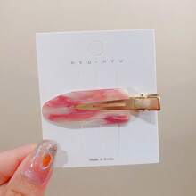 5 pièces/3 pièces Ensemble de pinces à cheveux mini en acrylique crocodile, couleur rose haut de gamme, élégant, doux, minimaliste, couleur unie, convient pour le quotidien, les sorties, les fêtes, les déplacements, le lavage du visage, le maquillage, assortir les tenues, les franges et les accessoires pour cheveux rebelles, rentrée scolaire