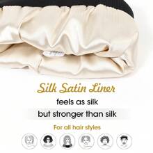 Women'S Silky Satin Beanie -Anti-Static, No Frizz, KnitCap For Winter Warmth