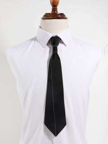 1 Stück Vintage Strass-besetzte Sterne, Mond, Sternenlicht/Kreuz abnehmbare Schleife, einfarbige leicht zu tragende Krawatte, geeignet für Lässig, Business, täglichen Gebrauch