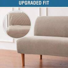 Funda De Sofá Cama Protectoras Grandes Cubre Salas Elásticas - Caqui - Ver 3