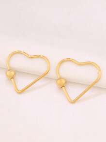 2 piezas Cierre de gancho en forma de corazón con cerradura de tornillo de acero inoxidable, color dorado, ganchos en espiral para hacer accesorios de joyería, collares y pulseras DIY