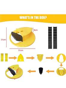 Trappola intelligente per catturare i topi con secchio, meccanismo di ribaltamento e chiusura automatica dopo la cattura