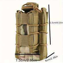 1 件装轻质尼龙 Molle 弹匣袋战术狩猎腰带弹匣包户外使用 PC 板携带器 - 彩色 - 查看 7