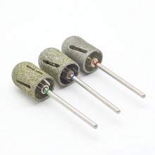 Easy Nail 1 件 13 毫米/10 毫米高端水钻修脚指甲钻头 - 60# 120# 180 粒度，碳钢材质，带水钻涂层，方便锋利的打磨盖，适用于电动美甲钻，非常适合光滑的双脚，蓝色脚锉配件，美甲技术用品 - 彩色 - 查看 9