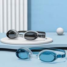 1 pieza Gafas de natación para adultos, Gafas de natación de silicona, Gafas de natación profesionales impermeables y antivaho para hombres y mujeres, Artículos esenciales de playa, Accesorios de playa, Flotador de piscina