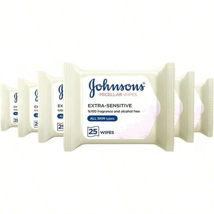 Johnson's Makeup Be Gone Extra-Sensitive Wipes, Pack Of 25 - Pack Of 150 - View 1