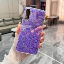 亮片 1 件树脂渐变液体闪光手机壳适用于 Galaxy A15、A25、A35、A55