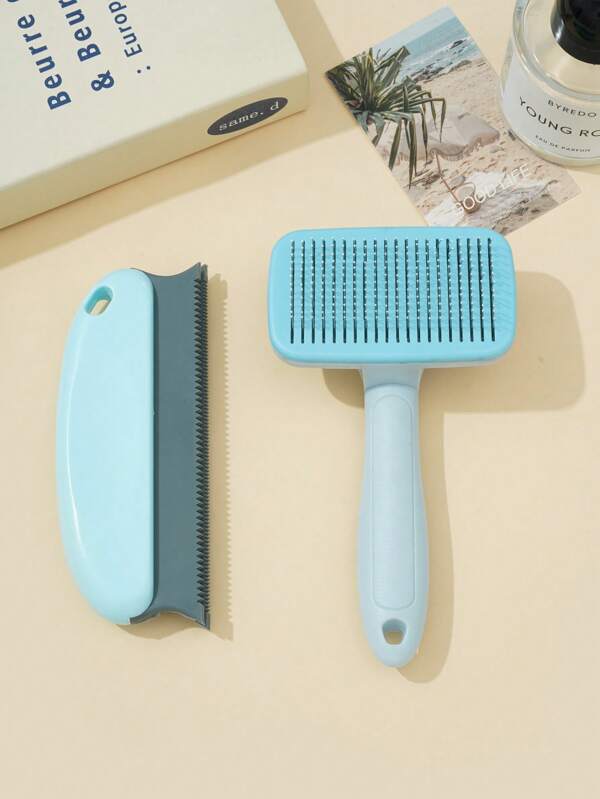 Set da 2 pezzi Anti-Pelo Spazzola per la toelettatura degli animali domestici, Rullo Rimuovi Pelucchi per Mobili, Facile da usare, Portatile