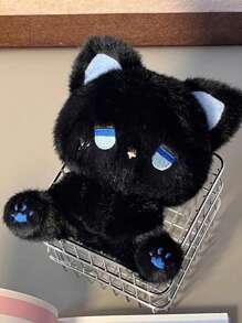 Poupée en peluche mignonne et adorable de chat, poupée kawaii en doux animal en peluche, cadeau d'anniversaire pour petite amie, Noël, Halloween, Saint-Valentin, fête, Fête des mères