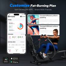 R26 Sculls Ultra-Quiet Magnetic Rowing Machines For Home With 16-Level, Free MERACH App For Immersive Workout - R26 Sculls Magnético Ultrasilencioso - Ver 8