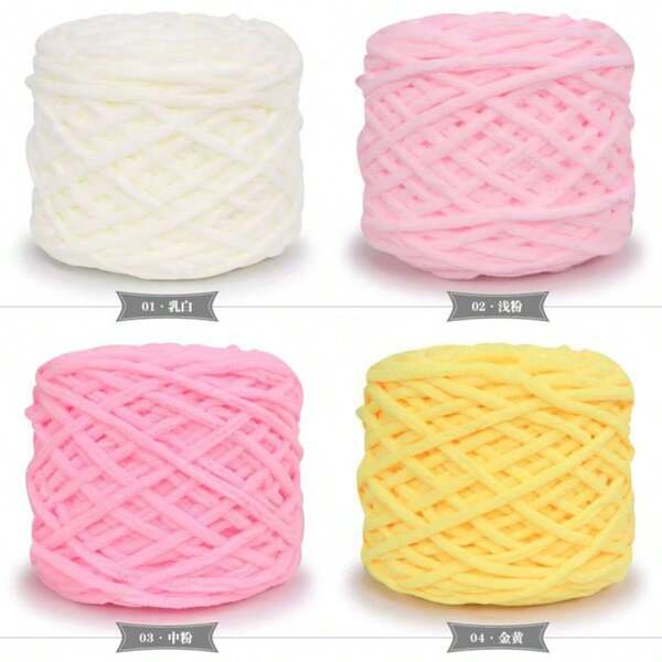 Large Batch Wholesale Crocheted Slipper Yarn Supplies, Thick Single-Strand Cotton Yarn Skeins For DIY Slippers