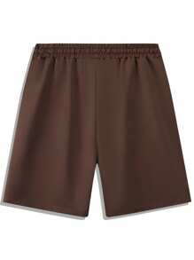 Summer New Arrival Men's Shorts Solid Color Casual Sports Shorts Drawstring Waist Fitness Running Shorts