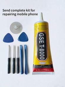 1 件 110 毫升/3.3 盎司 T8000 智能手机显示屏胶水、手机屏幕胶水、专业强度塑料和陶瓷胶水、超强粘性透明 - 彩色 - 查看 13