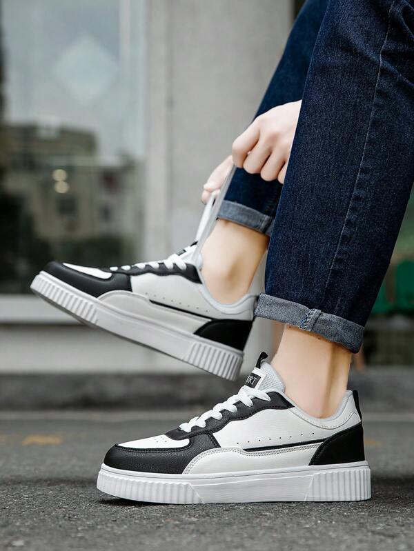 1 Pair Skateboard Sneakers, Unisex Casual Fashion Athletic Shoes, Versatile For Men And Women