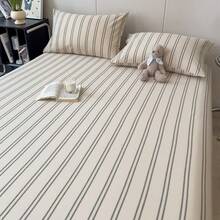 1pc Vintage Simple Striped Bedsheet, Multi-Size & Suitable For All Seasons (Pillow Case Not Included) - Multicolor - View 4