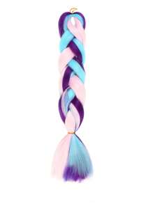 1pc 24 Inch 100g/Pcs Multicolor Synthesis Jumbo Braiding Hair Extensions Brown Pink Blonde Purple Blue Yellow Multi-Color Extension Hair Fashion Synthetic Hair Crochet Hair Extensions Useful And Deft High Temperature Hair For Women Daily Holidays Party And Music Festival Carnival New Year Gifts Cosplay Used YAKI Extension Hair
