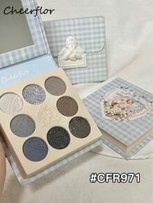 CHEERFLOR 彩妆盘，哑光闪光粉眼影盘，显色度高，持久亮泽闪光眼影，轻盈顺滑，带镜子，高光轮廓腮红粉一体式彩妆盘 - CFR971 - 查看 7