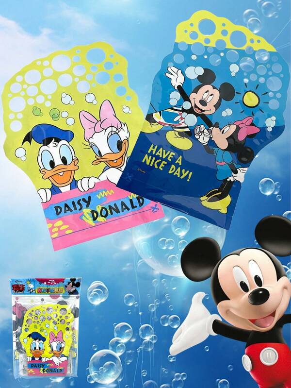 Disney Disney Micky Mouse &Daisy Donald Magic Golve Bubble Toys,Popular Outdoor Party Cartoon Soap Bubble Toys.Kids Magic Juggle Bubble Water Toys Bouncing Magic Bubble With Glove.