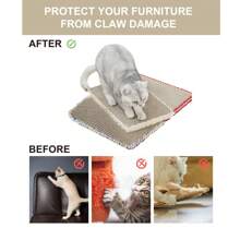 1pc Scratch Resistant & Anti-Shedding Attractive Cat Scratching Board, Suitable For Preventing Cats From Damaging Furniture And Clawing