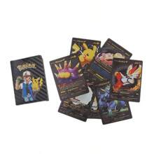 bandai 1 pieza Tarjeta de intercambio Bandai, tarjeta coleccionable de Pocket Monster, tarjeta de intercambio de PVC de anime y caricaturas, 4 colores visuales místicos, apta para intercambio, colección, regalo de cumpleaños, graduación, Navidad, Halloween, Acción de Gracias, verano