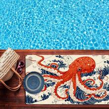 浴室垫、浴室配件、浴室套装、浴室垫 - 柔软厚实防滑吸水浴室地毯，可机洗，适用于浴室、客厅、卧室、洗衣房 - 舒适的家居装饰，重返校园 - 彩色 - 查看 7